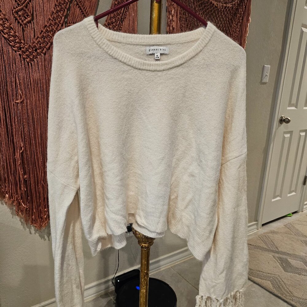 Gianna Bini Fringe Sweater